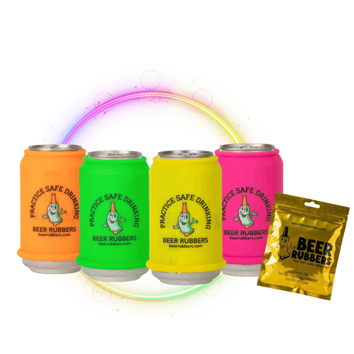 Neon Nights · 4 Pack Can Beer Rubbers