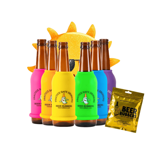 Day Drinker 6 Pack Bottle Beer Rubbers