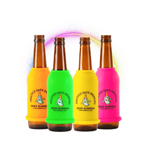 Neon Nights · 4 Pack Bottle Beer Rubbers