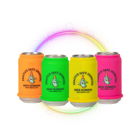 Neon Nights · 4 Pack Can Beer Rubbers