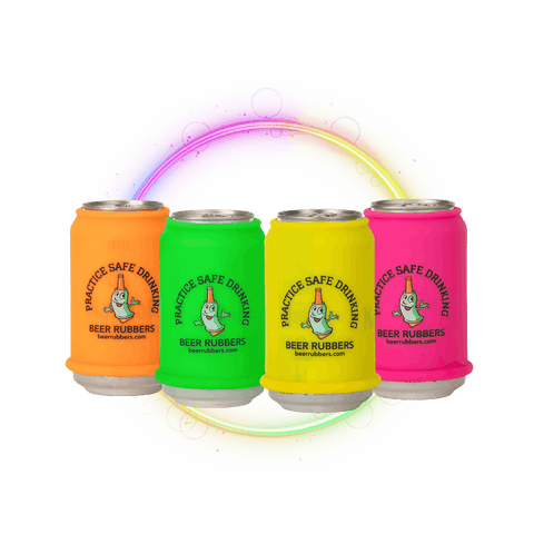 Neon Nights · 4 Pack Can Beer Rubbers