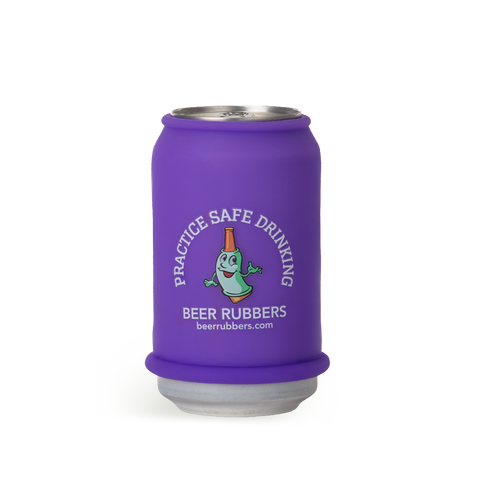 Purple can rubber