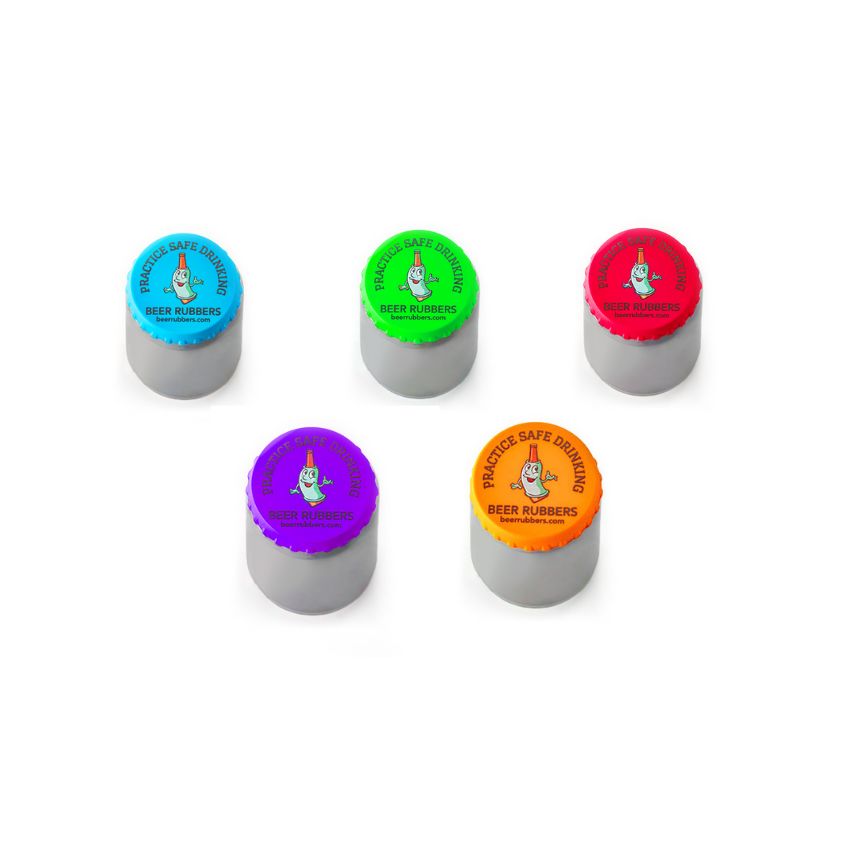 5 Silicone Can Cap Covers (each color)