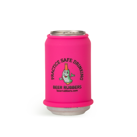 Neon Pink can rubber
