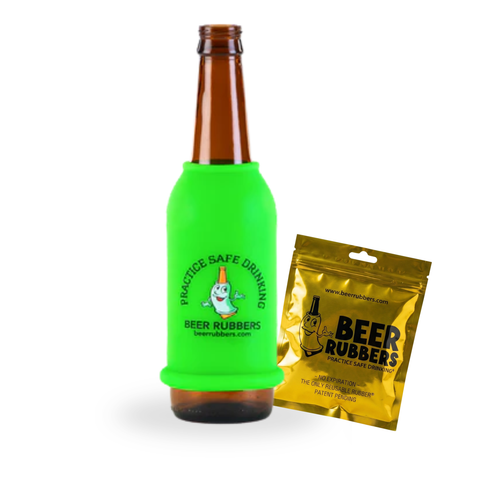 Neon Green bottle rubber