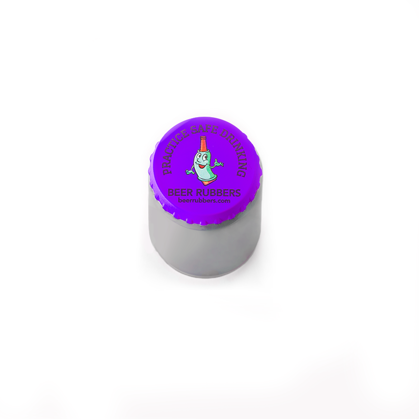 Purple Silicone Can Cap Cover